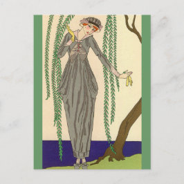 Gray Taffeta Gown George Barbier Briefkaart