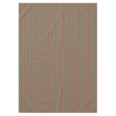 Gray Tan Brown Ochre Ivory Red Tribal Patroon Tafelkleed (Voorkant)