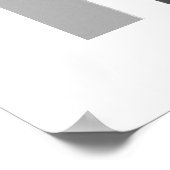 Gray Taupe White Geometric Modern Minimalist Poster (Hoek)