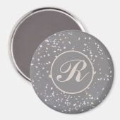 Gray Terrazzo Stone Magneet (Voorkant / Achterkant)