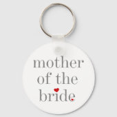 Gray Text Moeder van Bride Sleutelhanger (Voorkant)