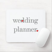 Gray Text Wedding Planner Muismat (Met muis)