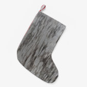 Gray textile kleine kerstsok (Voorkant (Hangend))