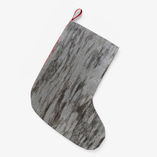 Gray textile kleine kerstsok (Voorkant (Hangend))