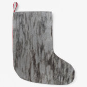 Gray textile kleine kerstsok (Voorkant)