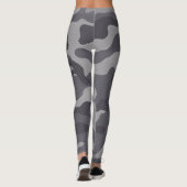 Gray Texture Camouflage. Camo je Leggings (Achterkant)