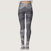 Gray Texture Camouflage. Camo je Leggings (Voorkant)