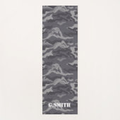 Gray Texture Camouflage. Camo je Yogamat (Voorkant)