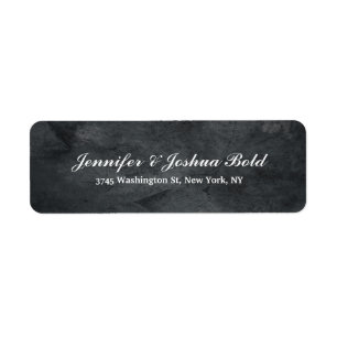 Gray Texture Classic Creative Brush Script Family Etiket