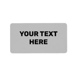 GRAY TEXTURE SIMPLE MINIMAAL TEKSTSTYLETIKETTEN ETIKET