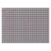 Gray textured tartan plaid tafelkleed (Voorkant (Horizontaal))