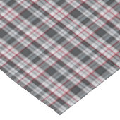 Gray textured tartan plaid tafelkleed (Gekanteld)
