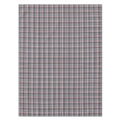 Gray textured tartan plaid tafelkleed (Voorkant)