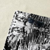 Gray Tiger Beach Towel - Colorful Tiger Drawing Strandlaken (In situ)