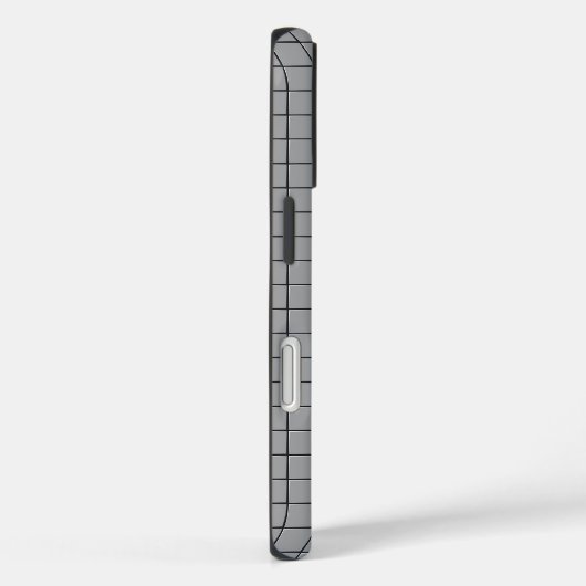 Gray Tile Pattern Case-Mate iPhone Case (Achterkant / Rechts)