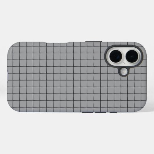 Gray Tile Pattern Case-Mate iPhone Case (Achterkant (horizontaal))