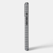 Gray Tile Pattern Case-Mate iPhone Case (Achterkant / Links)