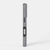 Gray Tile Pattern iPhone 16 Hoesje (Rechterkant)