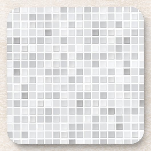 Gray Tiles Pattern Drankjes Onderzetter (Voorkant)