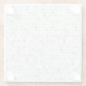 Gray Tiles Pattern Glazen Onderzetter (Achterkant)