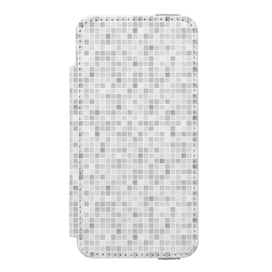 Gray Tiles Pattern Incipio iPhone Portemonnee Hoesje (Voorkant Agenda)
