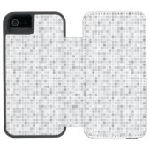 Gray Tiles Pattern Incipio iPhone Portemonnee Hoesje (Agenda Open)