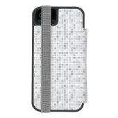 Gray Tiles Pattern Incipio iPhone Portemonnee Hoesje (Agenda Achterkant)