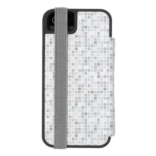 Gray Tiles Pattern Incipio iPhone Portemonnee Hoesje (Agenda Achterkant)