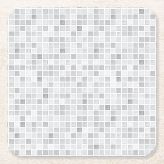 Gray Tiles Pattern Kartonnen Onderzetters (Voorkant)