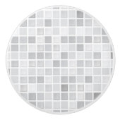 Gray Tiles Pattern Keramische Knop (Voorkant)