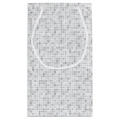 Gray Tiles Pattern Klein Cadeauzakje (Achterkant)