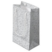 Gray Tiles Pattern Klein Cadeauzakje (Voorkant Gekanteld)