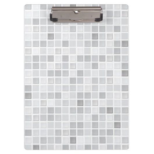 Gray Tiles Pattern Klembord (Voorkant)