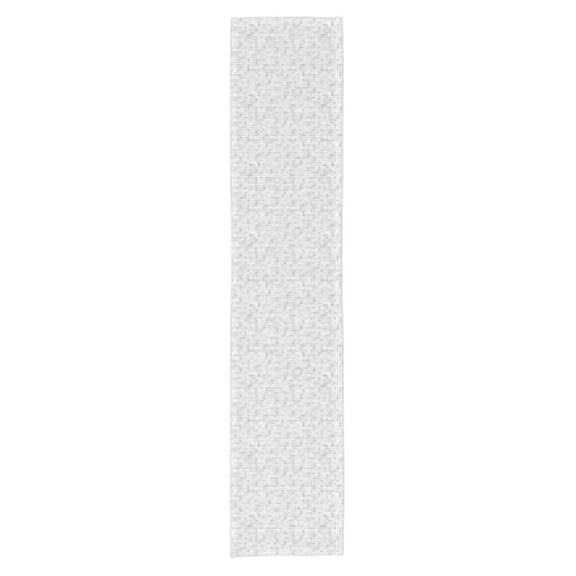 Gray Tiles Pattern Korte Tafelloper (Voorkant)