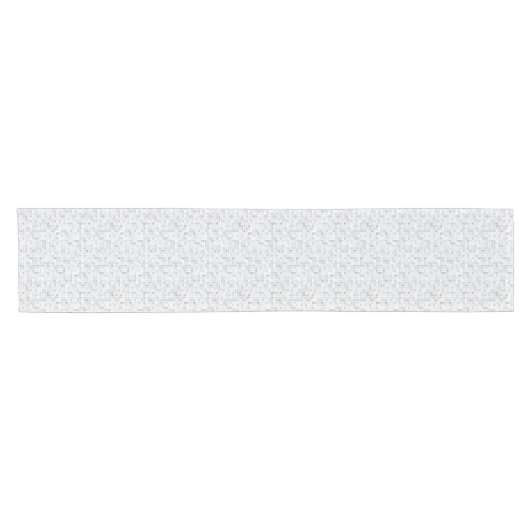 Gray Tiles Pattern Korte Tafelloper (Horizontaal)
