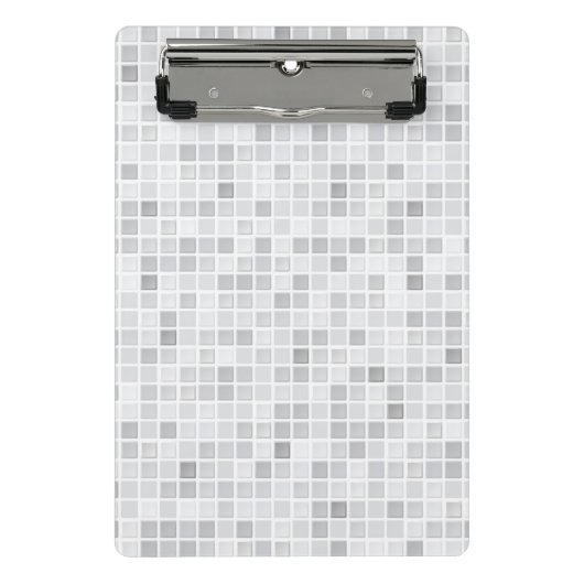 Gray Tiles Pattern Mini Klembord (Voorkant)