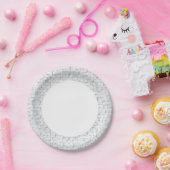 Gray Tiles Pattern Papieren Bordje (Feest)