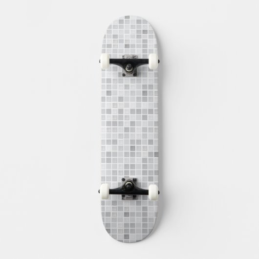 Gray Tiles Pattern Persoonlijk Skateboard (Voorkant)