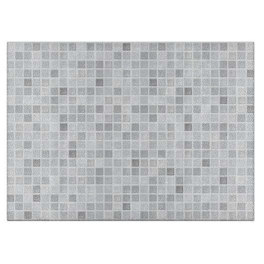 Gray Tiles Pattern Snijplank (Voorkant)