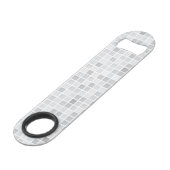 Gray Tiles Pattern Speed Flessenopener (Achterkant Gekanteld)