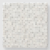 Gray Tiles Pattern Stenen Onderzetter (Voorkant)