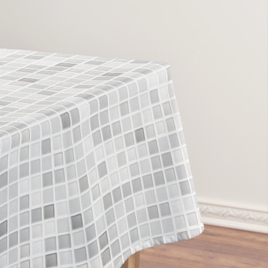Gray Tiles Pattern Tafelkleed (Voorbeeld)