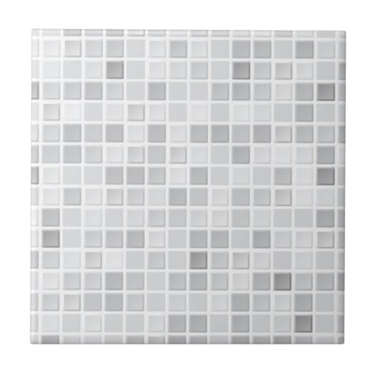 Gray Tiles Pattern Tegeltje (Voorkant)