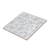 Gray Tiles Pattern Tegeltje (Zijkant)