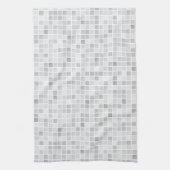 Gray Tiles Pattern Theedoek (Verticaal)