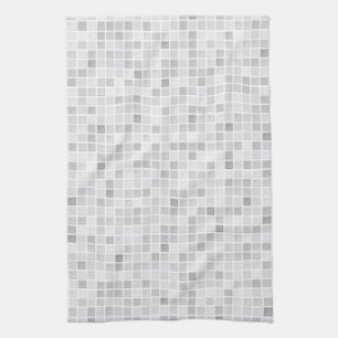 Gray Tiles Pattern Theedoek