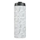 Gray Tiles Pattern Thermosbeker (Voorkant)