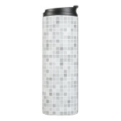Gray Tiles Pattern Thermosbeker (Gedraaid links)