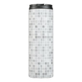 Gray Tiles Pattern Thermosbeker (Achterkant)