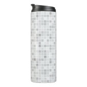 Gray Tiles Pattern Thermosbeker (Geroteerd rechts)